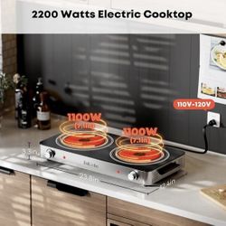 Electric Burner Dual 2200 Watts 