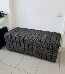 Storage Ottoman Bench – Upholstered Lift-Top (End of Bed / Entryway / Hidden Storage)