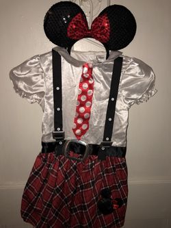 Minnie school girl costume 6 yr old