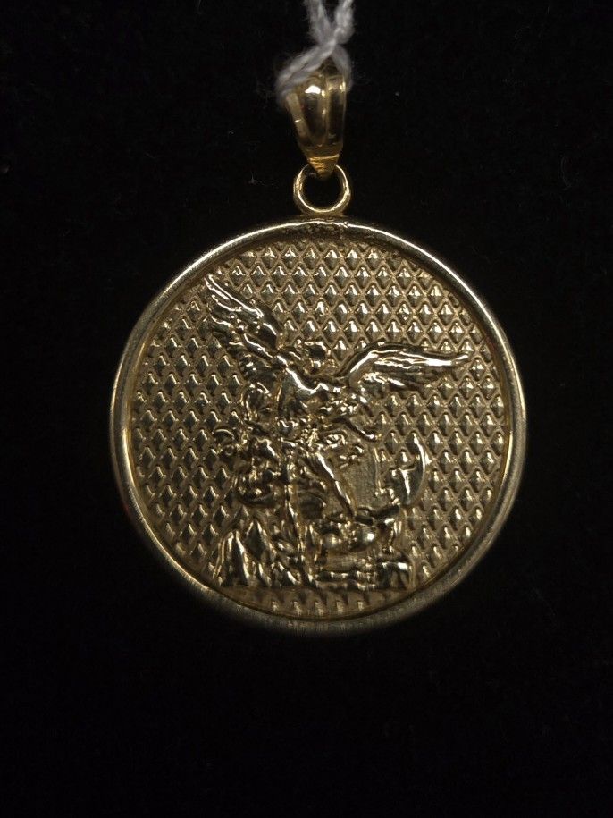 14k Gold Coin Pendant