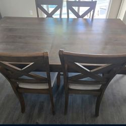 Wooden dining table set