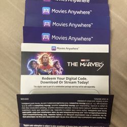 5 Digital 4k Marvel Mcu Movie Codes Deadpool, Captain America, Fantastic Four, Thunderbolts, The Marvels