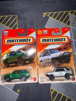 2026 MATCHBOX 2019 TOYOTA 4Runner Silver + TOYOTA 4Runner Green ~ LOT of 2