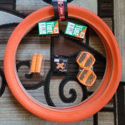 NEW Bicycle Bmx Cruiser Parts Bundle 26" Orange 