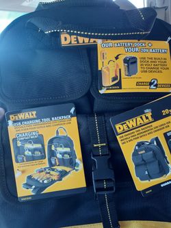 DeWalt Book Bag With Charging Port Built In