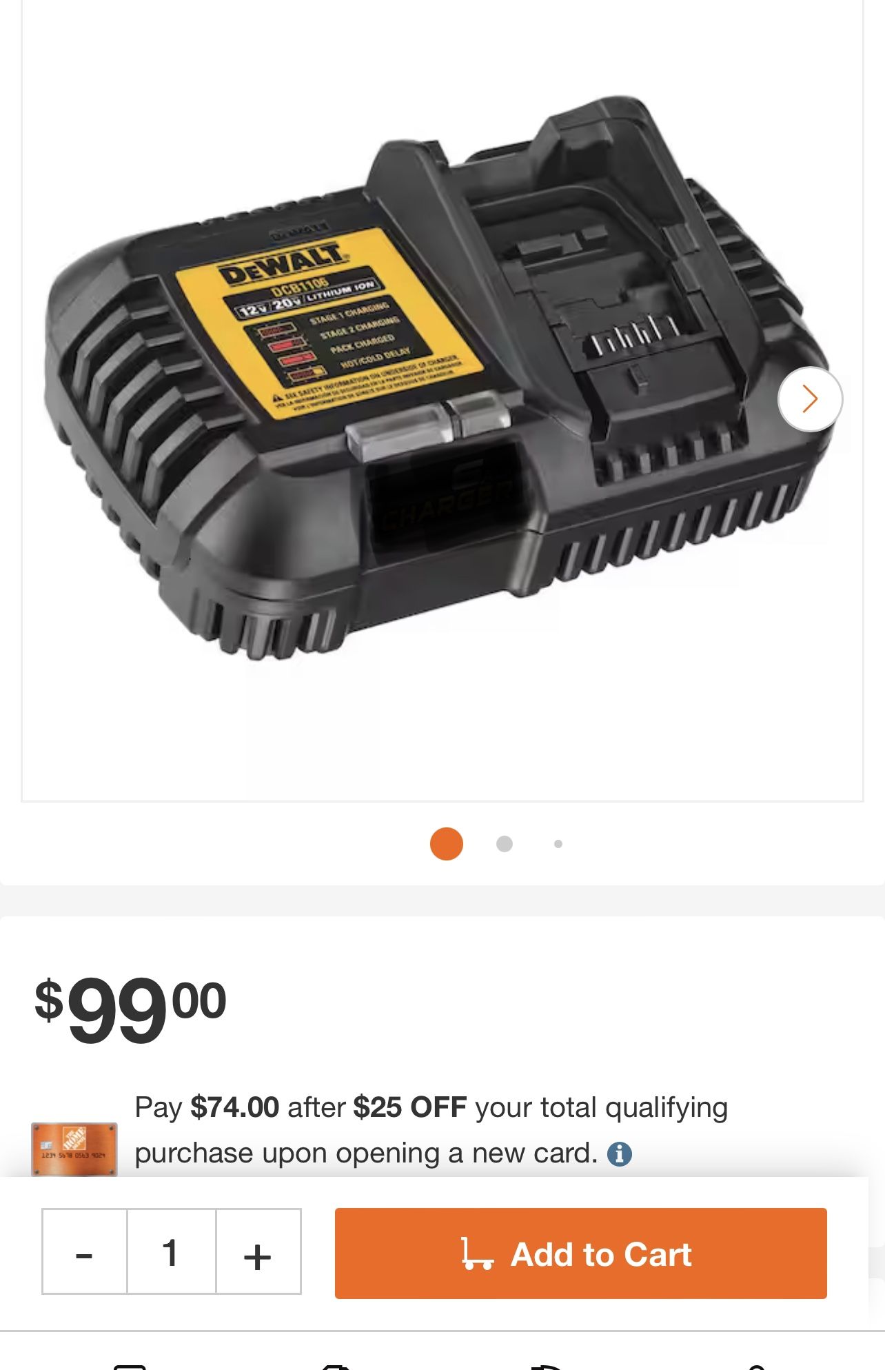 Dewalt 20v/12v Charger