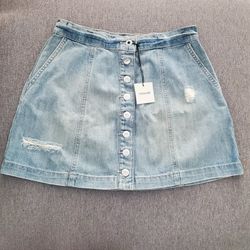 Sneak Peek Denim Skirt New