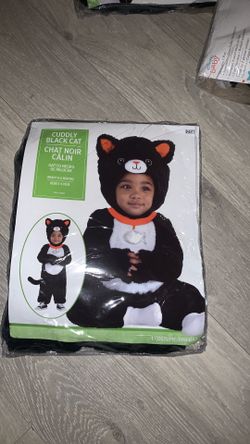 Baby 0-6 mos Black Cat Halloween costume