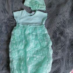 Gown For Baby  Girls 0-3 Months 