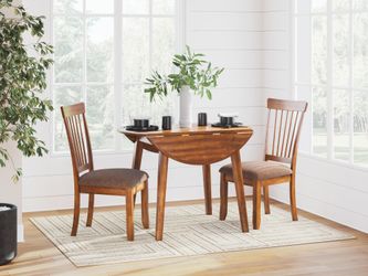 Berringer Rustic Brown Dining Table and 2 Chairs (Online Special Price)