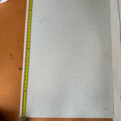 Quartz/Granite Slab 78” x 26” – Modern White Speckled – $140