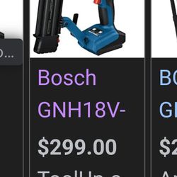 BoSH GNH18V BRAD NAIL GUN