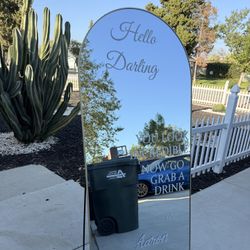 Welcome Mirror For Wedding 