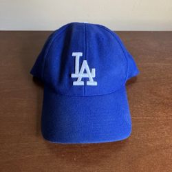 MLB Los Angeles Dodgers Blue Baseball Hat Adjustable Strap Cap LA Team Logo