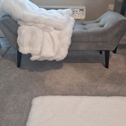 Velvet Bed Bench Ottoman