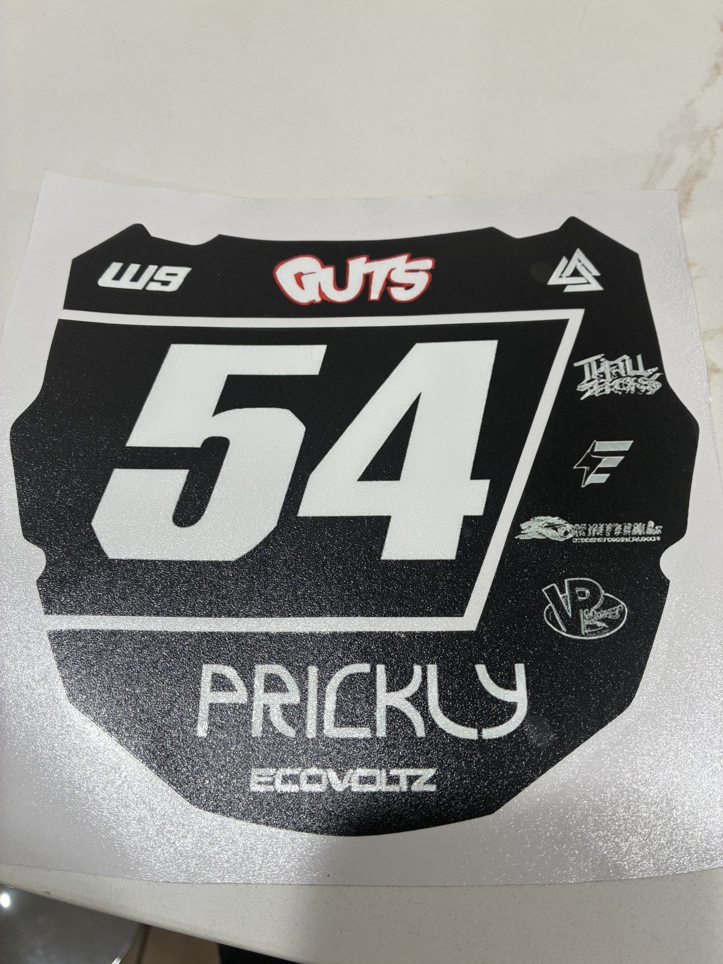 Sticker For Odi Plate Used For Bike And E-bikes