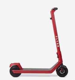 Radio Flyer Red Foldable Electric Scooter + Charger & Cable Lock