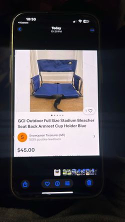 2 for $40 outdoor full size stadium seats cupholder