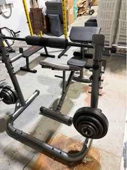 Olympic Weight Bench + 165 lbs of Plates – Complete Home Gym Setup Price: $375
