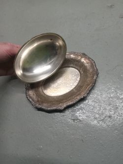 Antique Silver Butter Dish 30 Dollars