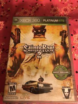 Xbox 360 saint row2 game