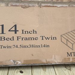 14 Inch Twin Bed Frame – Heavy Duty Metal Platform