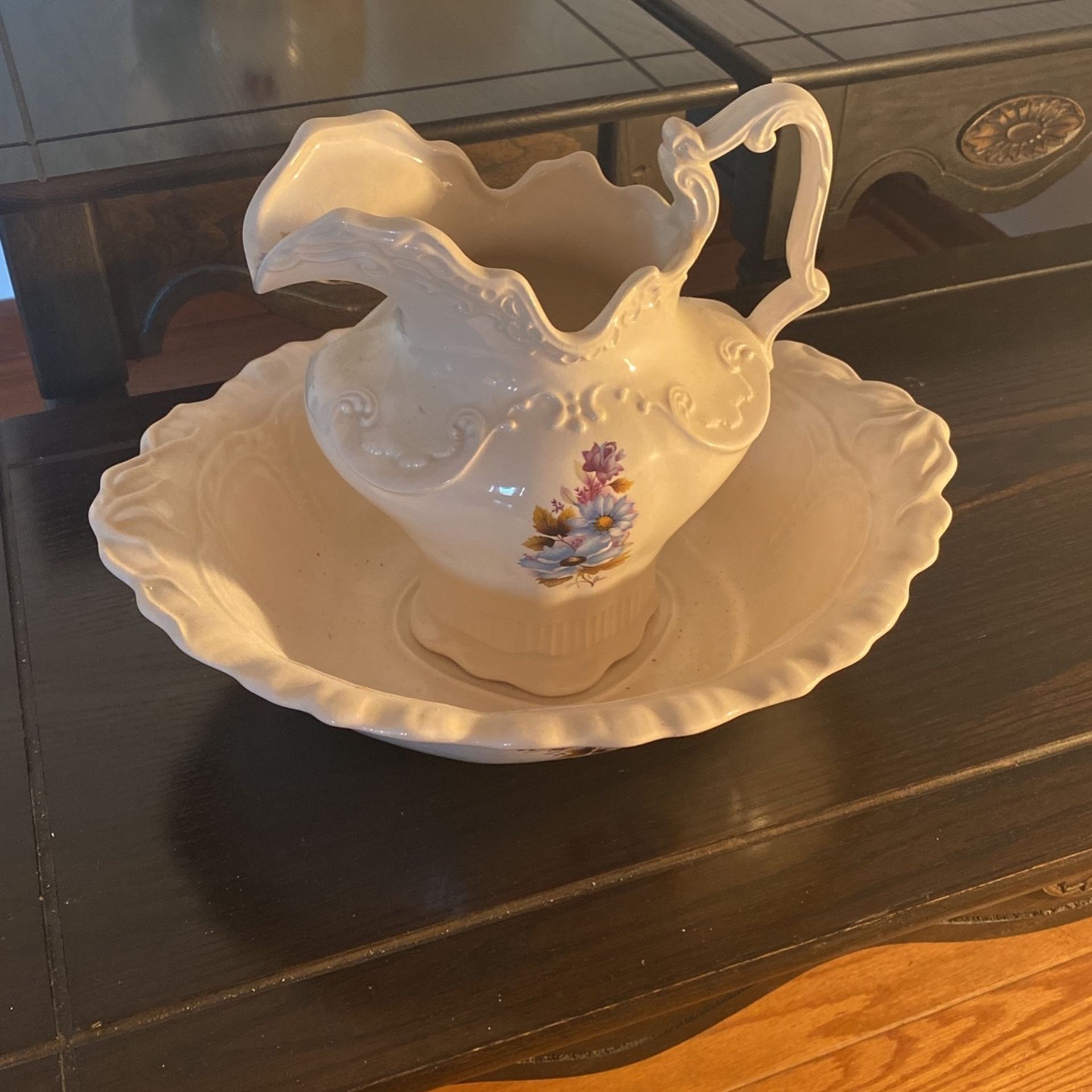 Antique Pitcher And Wash Basin