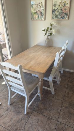 Hardwood kitchen table