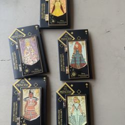 Disney Princess Pins Limited Edition 5 Pcs
