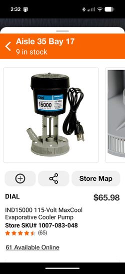 6 115 volt cooler pumps 15000 CFM (43 Ave and Baseline in Laveen)