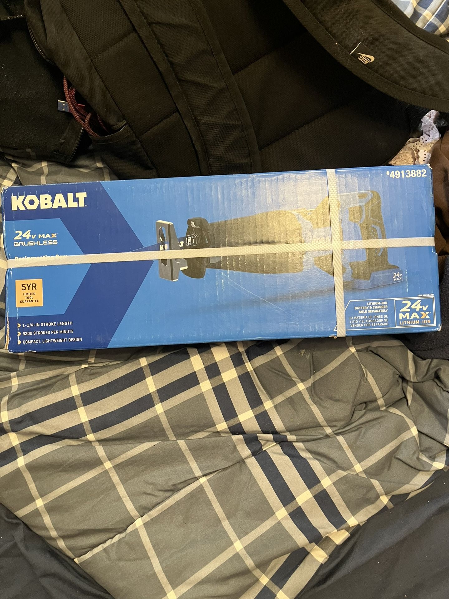 Sawzall Kobalt XTR 24-volt Max Variable Speed Brushless Cordless Reciprocating Saw