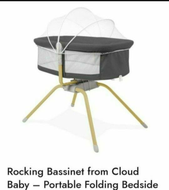 Cloud Baby Portable Rocking Bassinet (Grey)