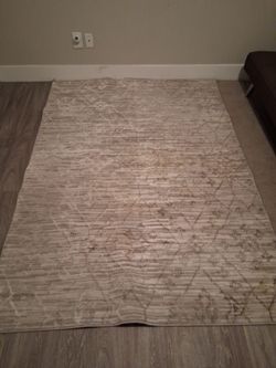 A natural Grey mixed with white and beige  area rug