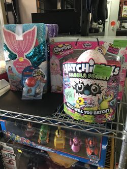 hatchimals/shopkins/mermaid tails