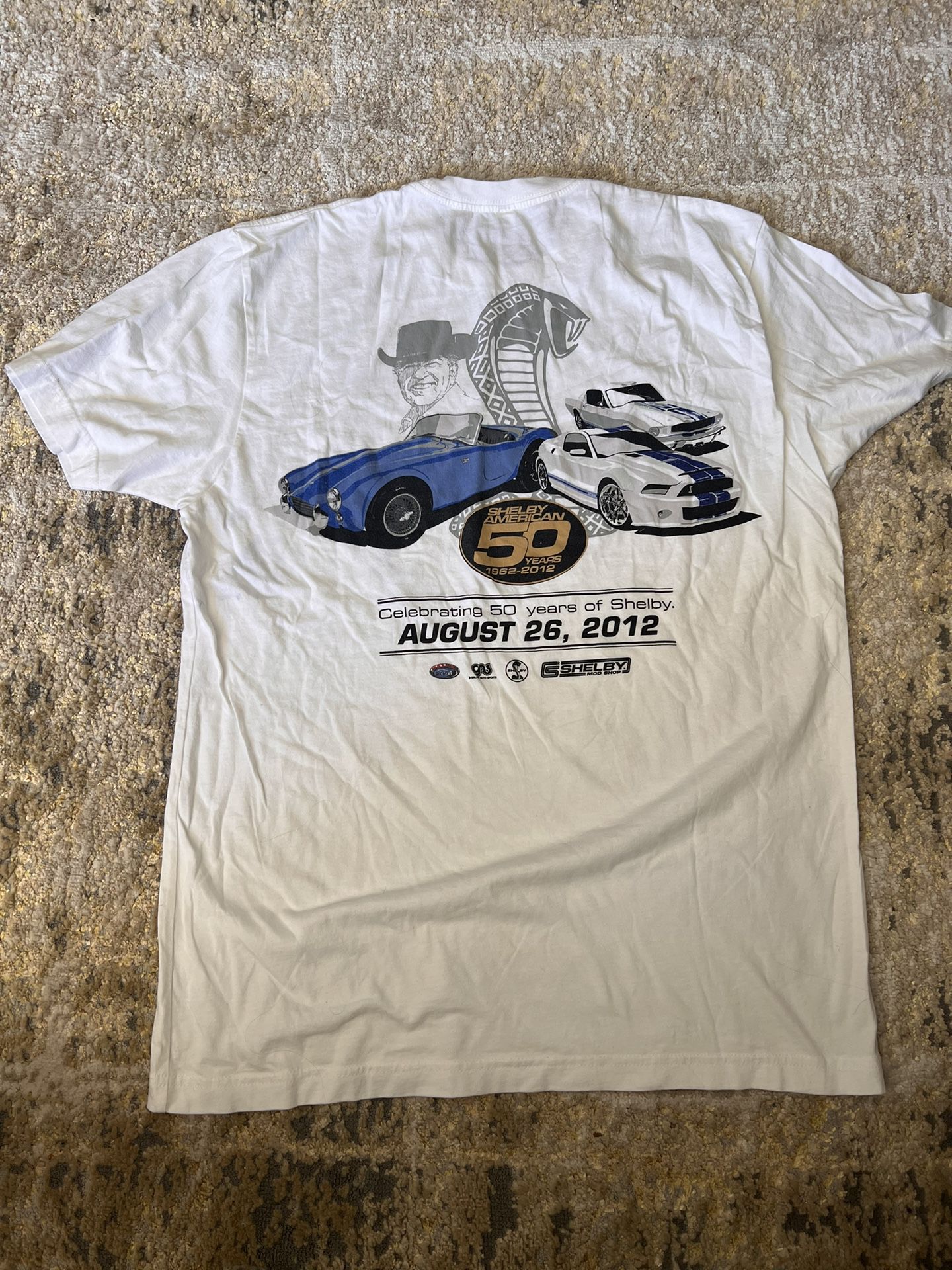 Ford Mustang Shelby 50th Anniversary T Shirt Size Large In Adults From 2012 