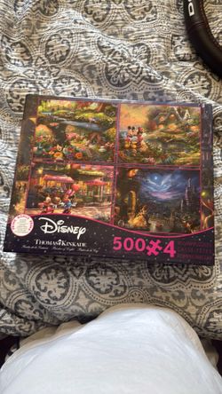 Disney Thomas Kinkade 4-Pack Puzzle Set (500 Pieces Each)
