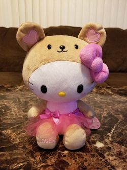 Sanrio Hello Kitty Love Bear Plush 8"