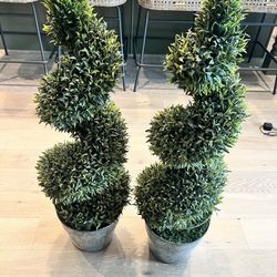 Two Faux Topiaries 