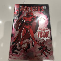Avengers #57, MEXICAN MEXICO FOIL VARIANT, 1st App Vision ONLY 1000, NM