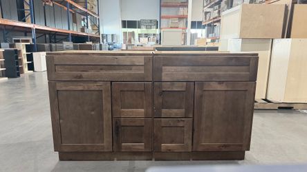 60" vanity cabinet set