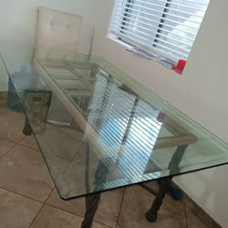 Heavy Glass Table