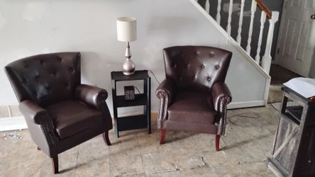 Leather chairs