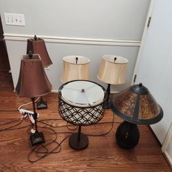 Lot Of 7 Lamps
