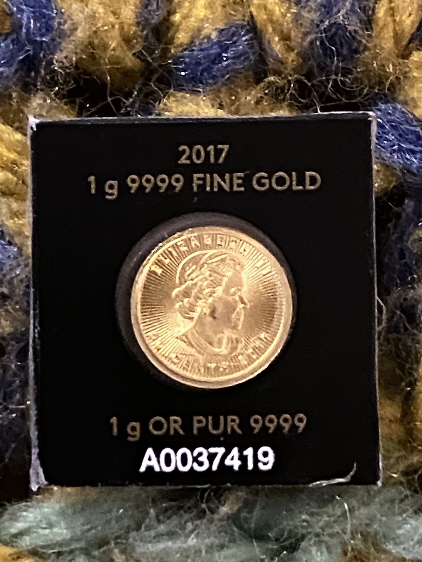 (2) 1 Gram Canadian Mint .999 Fine Gold Coins
