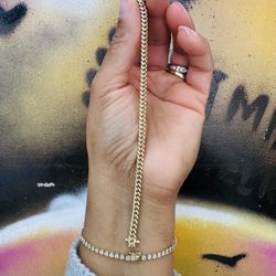 10k Solid Cuban Bracelet 