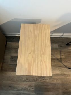Wood side table