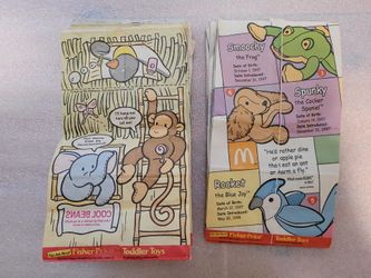 McDonald's Teenie Beanie Babies Happy Meal Bags from 1998 and 1999