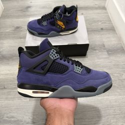 Jordan 4 “Lakers” Sizes 7m, 7.5m, 8m, 10m