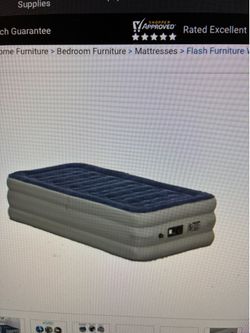 18 inch Air Mattress with ETL internal electric pump  QUEEN Brand New in pkg