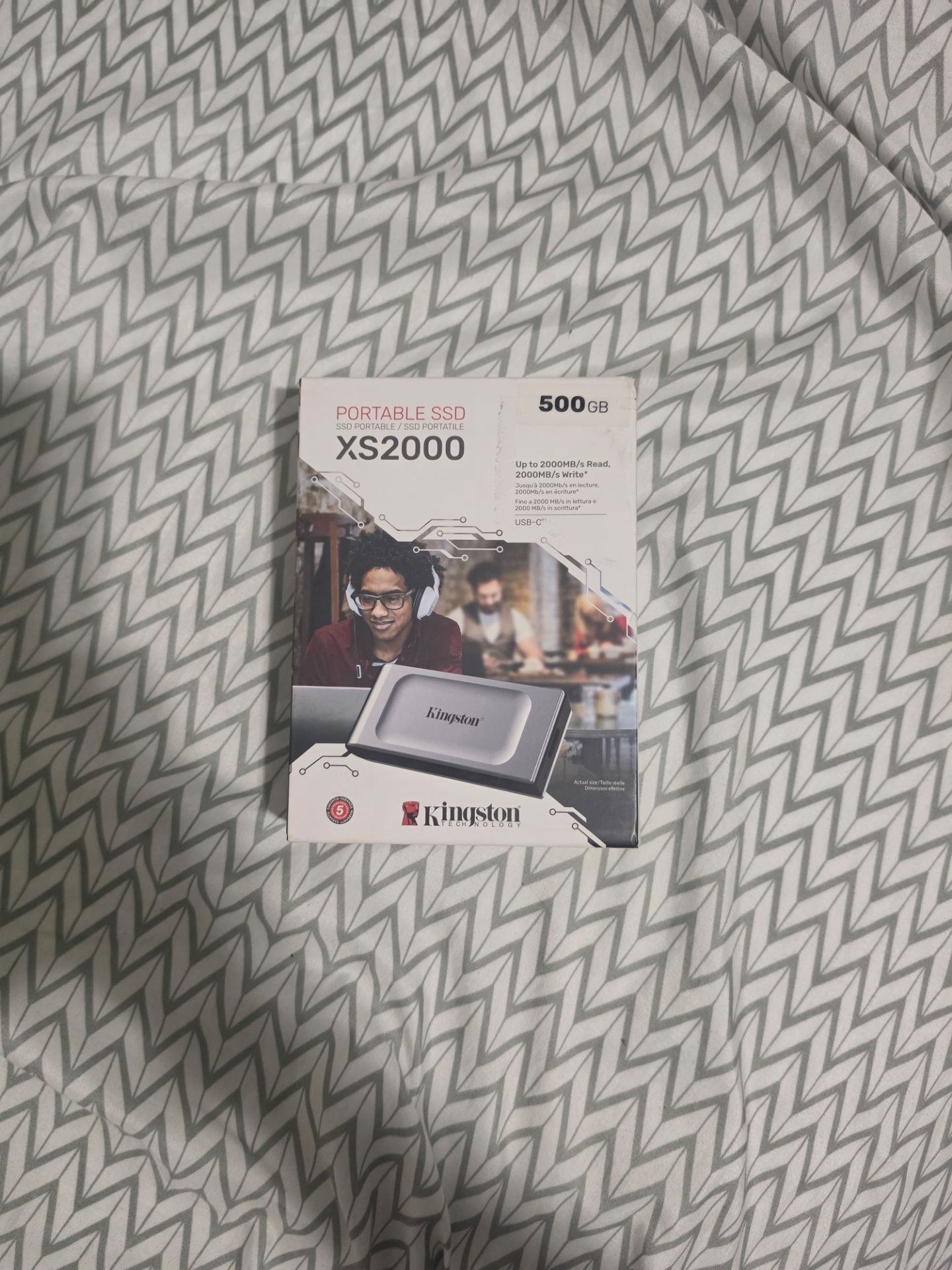 Kingston XS2000 Portable SSD 500GB USB-C for computer laptop gaming